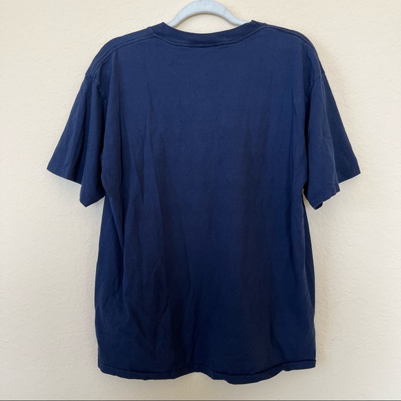 90’s Vintage NFL Dallas Cowboys Navy Blue Short Sleeve Graphic Tee Shirt - Picture 2 of 6